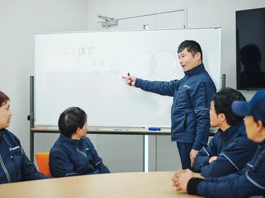 人を大切にする考え方が、人材育成の姿勢につながっています。